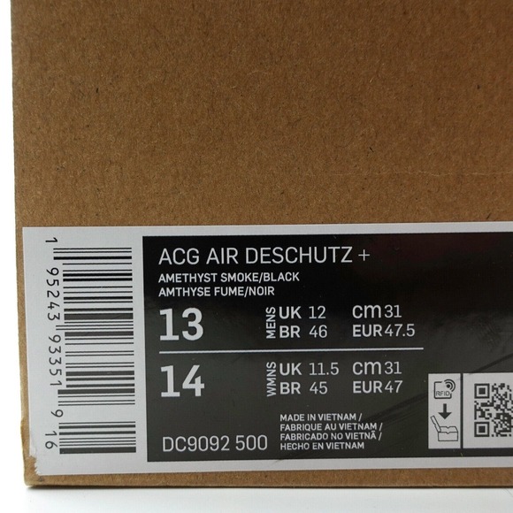 Nike ACG Air Deschutz Mens Size 13 Breathable Sandals Purple Black DC9092-500 main image 5